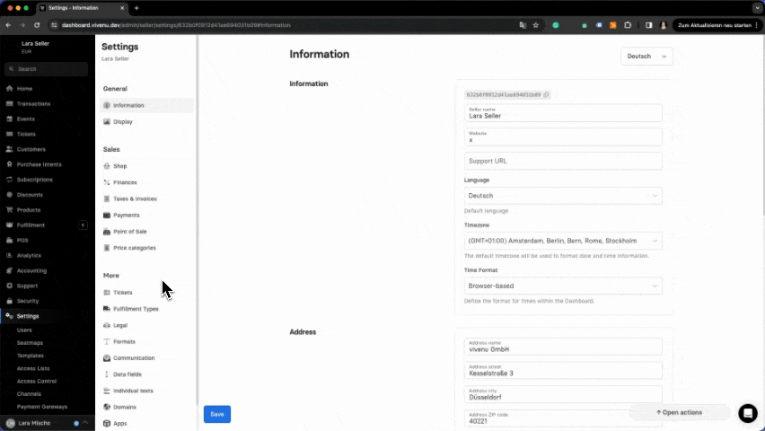 Ticket Transfer_Setup Seller