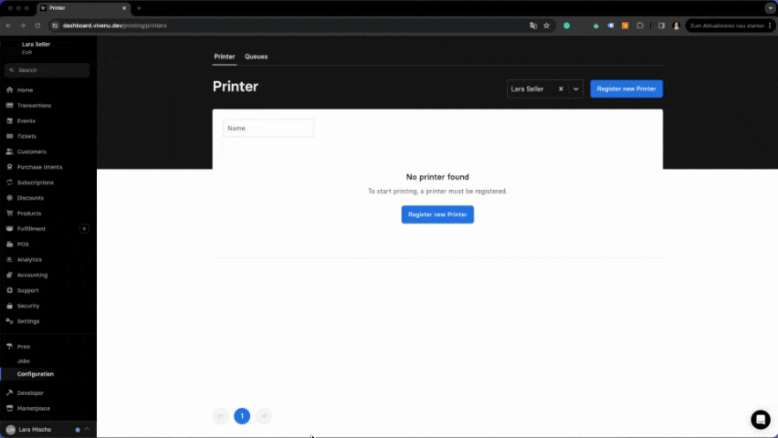 Mass Printing_Printer Dashboard Setup