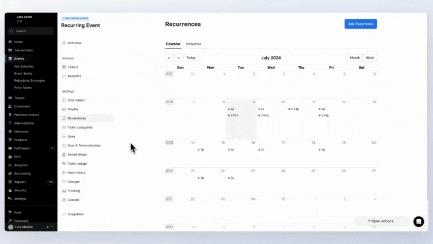 Recurring Events_Recurrencies